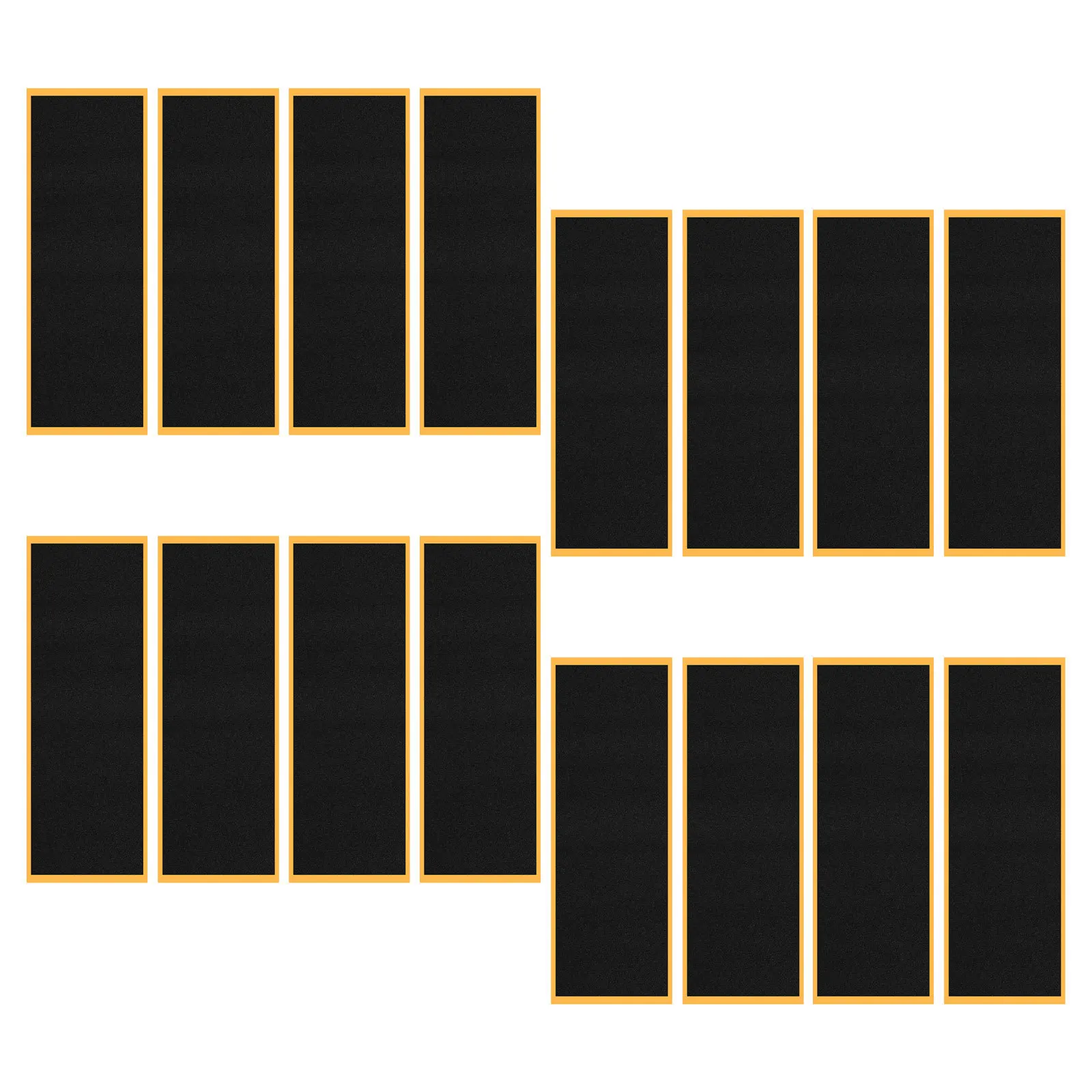 16Pcs Mini Skateboard Grip Tape Soft Foam Cushion Anti Slip Performance Matte Texture 38Mm X 110Mm Fingerboard Replacement Parts