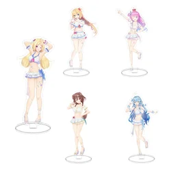 Hot Kawaii Virtual Anime Holo Acrylic Anime Figures Shirakami Fubuki Natsuiro Matsuri Acrylic Stand Model Plate Desk Decor Gifts