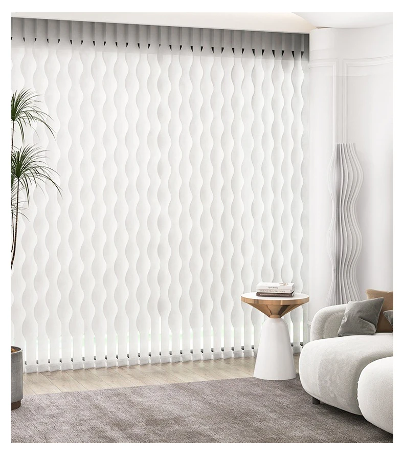 Automatic Vertical Blinds Waterwave Curtain Waterfall Dream Curtain Wave Curtain Balcony Living Room