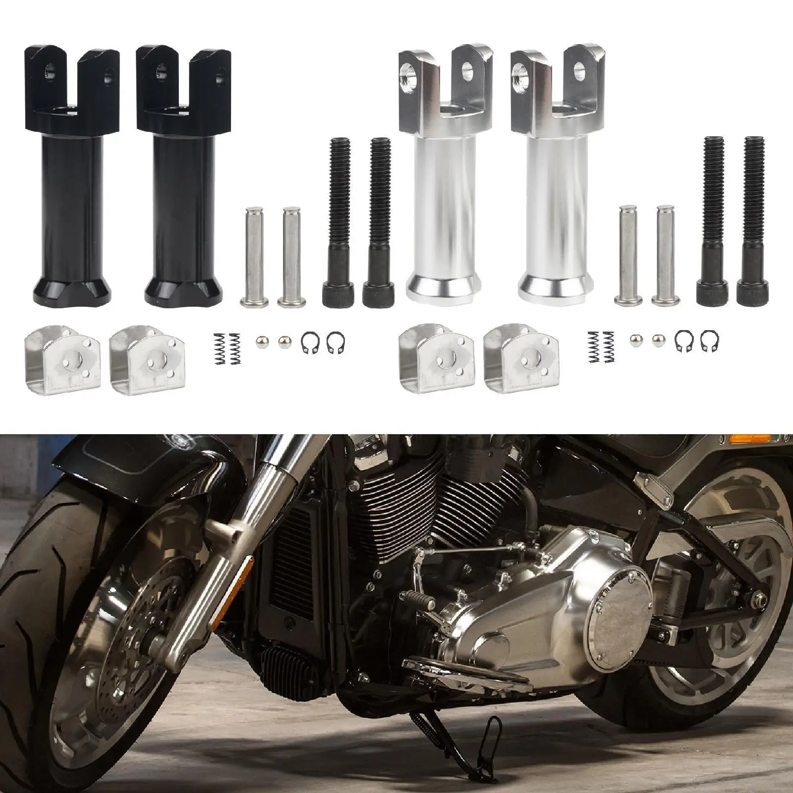 Passenger Footpeg Support Kit Easy to Install Spare Parts Portable Practical