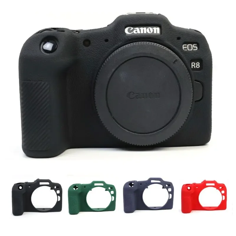 For Canon EOS R8 Dustproof Anti-fall Portable Camera Bag Camera Silicone Cover Anti-slip Grip Soft Protective Case