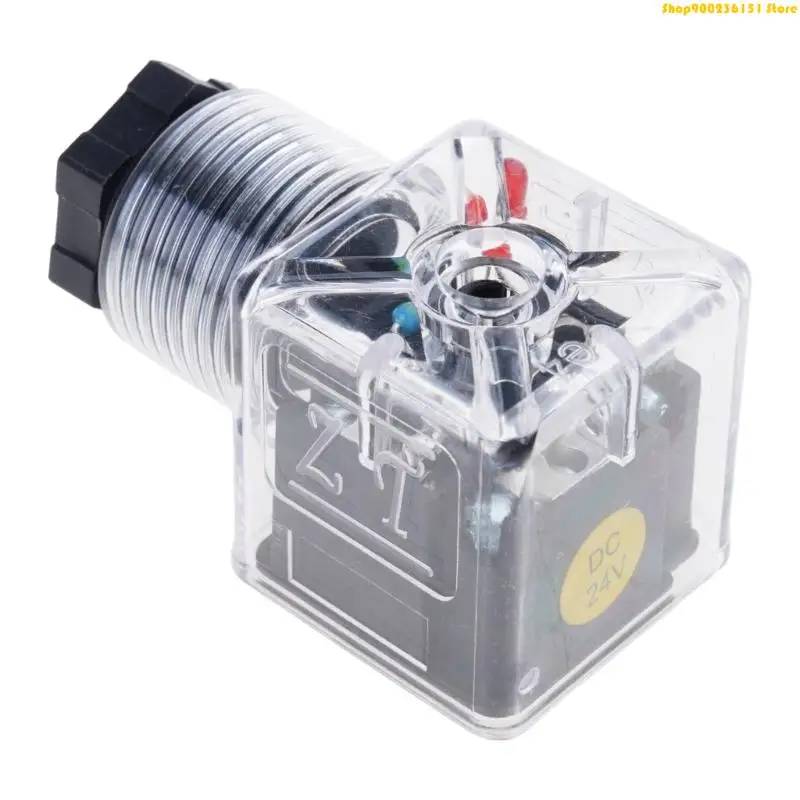 Professional Hydraulic Solenoid Valved Connector Coil Plug With Transparent Case G92C