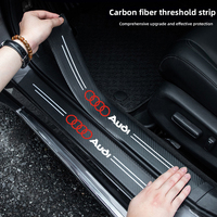 4Pcs Car Door Sill Stickers Anti Scratch Protection Accessories For Audi Quattro A3 Q5 A1 TT Q3 A8 A4 A5 A6 Q6 S3 Q2 S1 Q4 Q7 A7