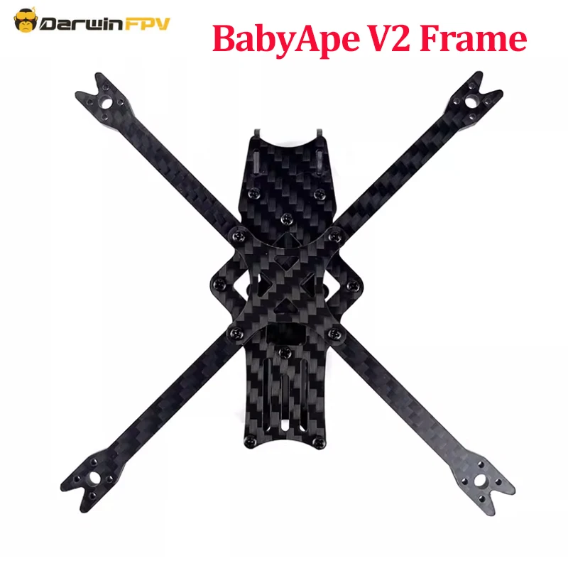 

DarwinFPV BabyApe V2 Frame 3Inch 143mm Wheelbase True X Quadcopter 3K Carbon Fiber Frame Kit Toothpick