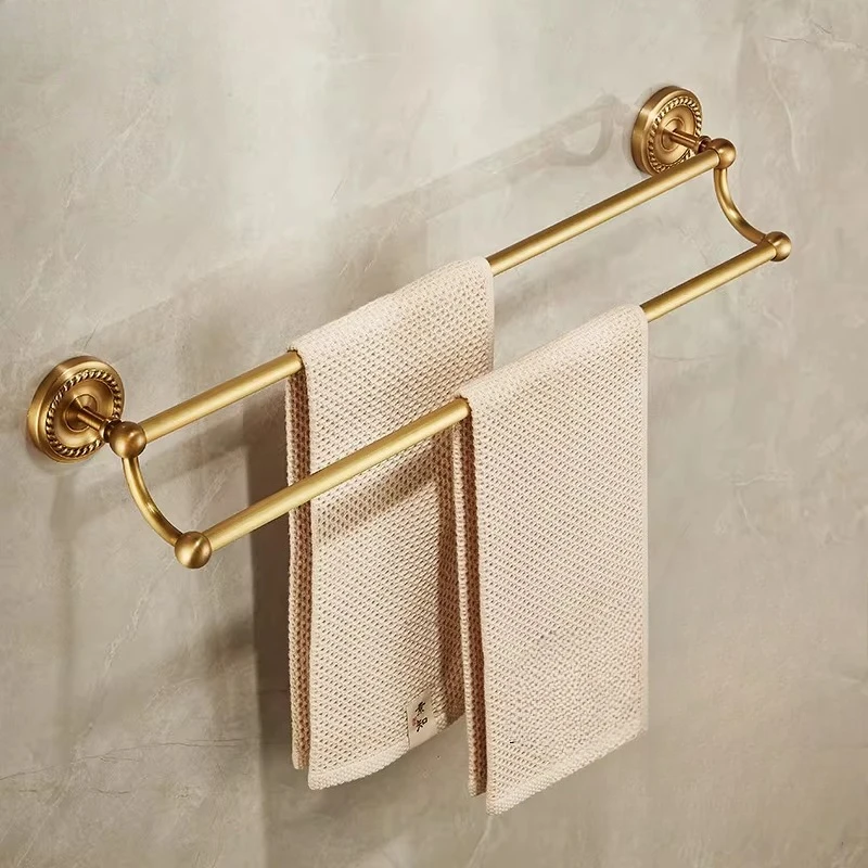 

Antique Brushed Brass Bathroom Accessories Sets Towel Shelf Toilet Paper Holder Soap Holder Towel Rack Bathroom Accessories Set