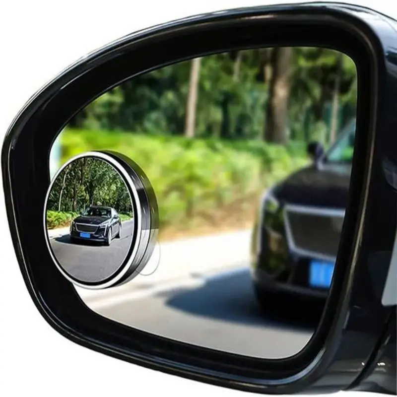 Car Safety Blind Spot Mirror Rear View Mirror Wide Auxiliary Rearview Convex Rotation Adjustable  Car Rear View Mirror