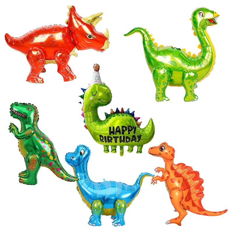 Dinosaurier-Luftballons, Geburtstagsdekorationen, niedlicher Dinosaurier-Latex-Ballon, Zahlenballon-Set 1–9, für Kindergeburtstag, Party, Dekoration, Zubehör