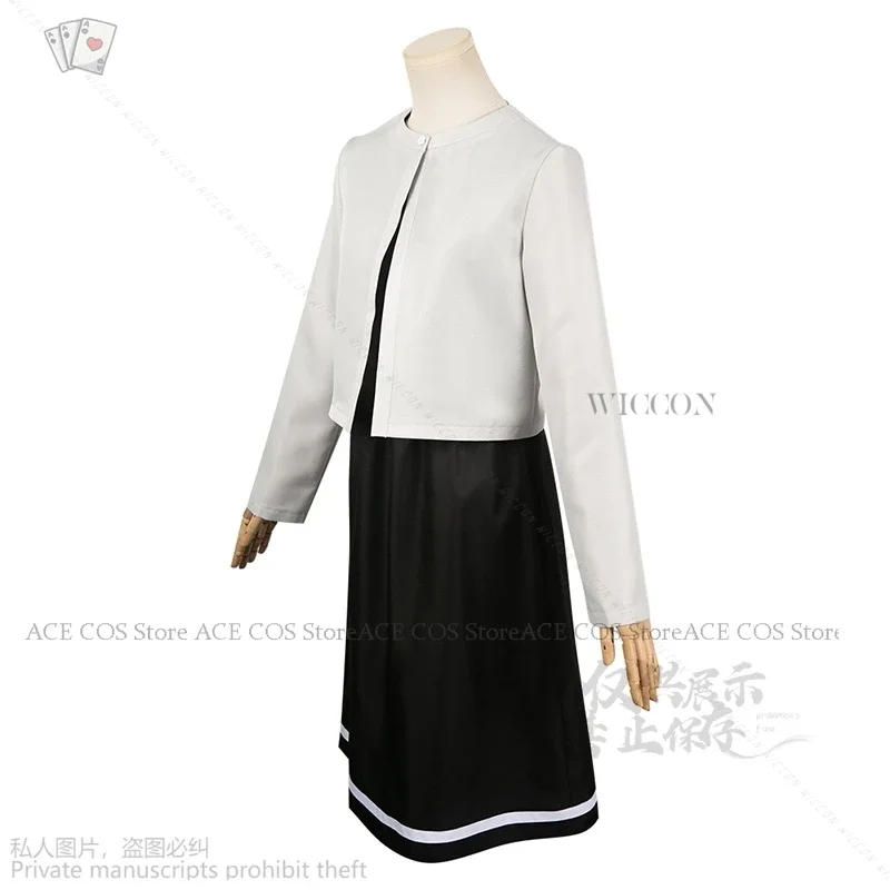 Anime look back cosplay top dress Lolita roleplay look back black dress Halloween costume women girls cos party cos anime dress