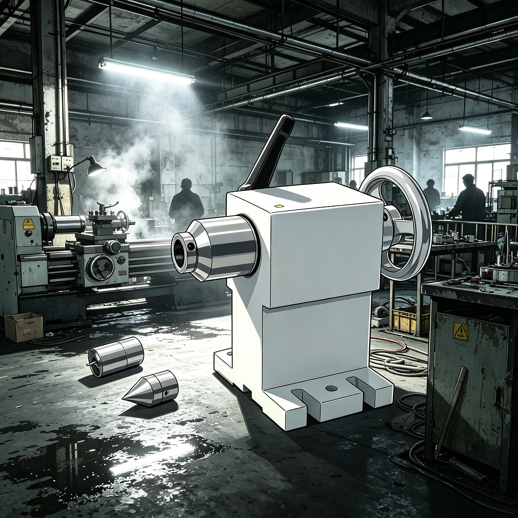 CNC Tailstock MT2 Live Center Height 100/105MM For Rotary 4th A Axis Router Engraver Milling Machine Manual Type