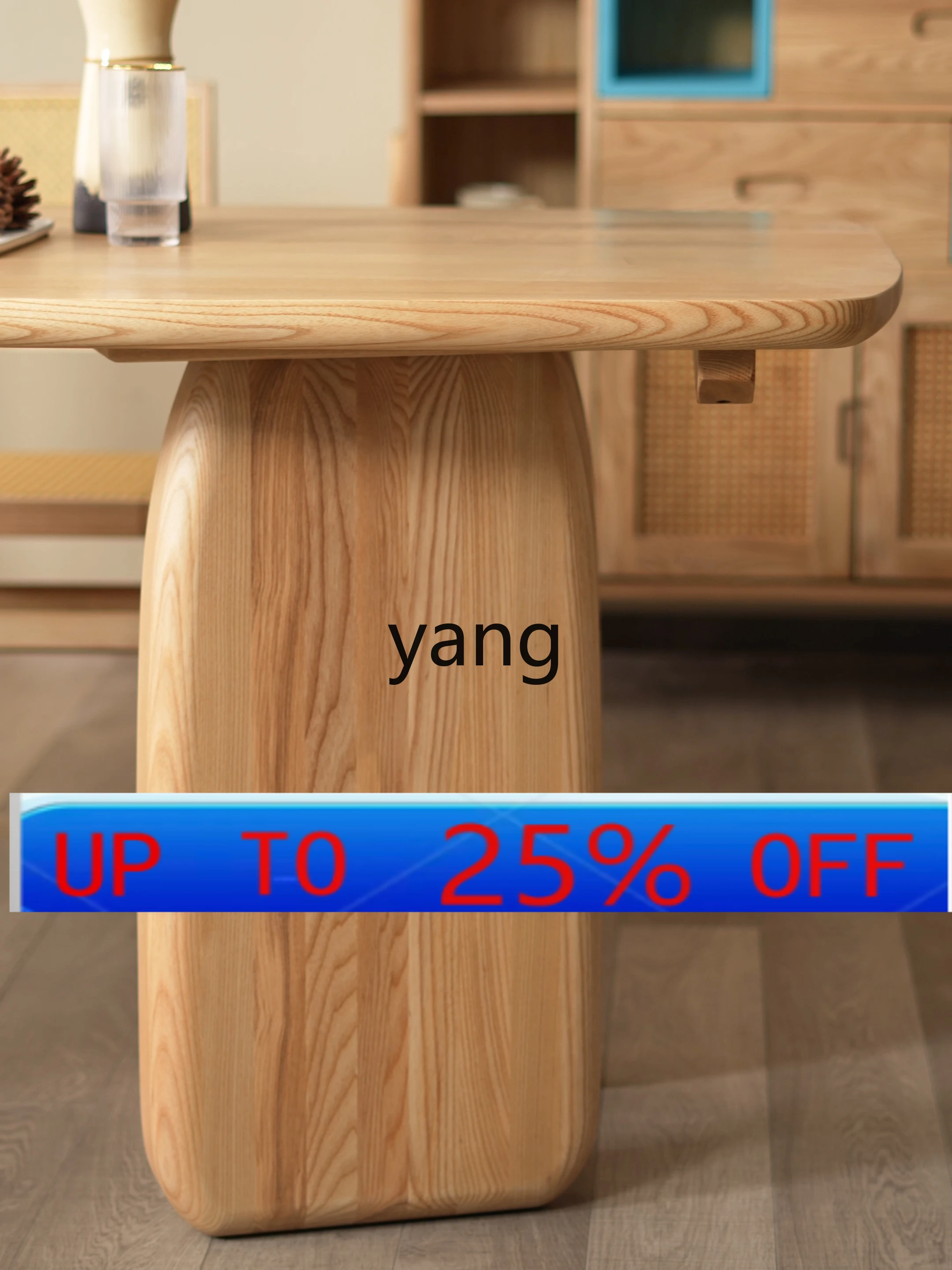 

LH Solid Wood Dining Table Japanese Long Table Simple Log Home Small Apartment Dining Table