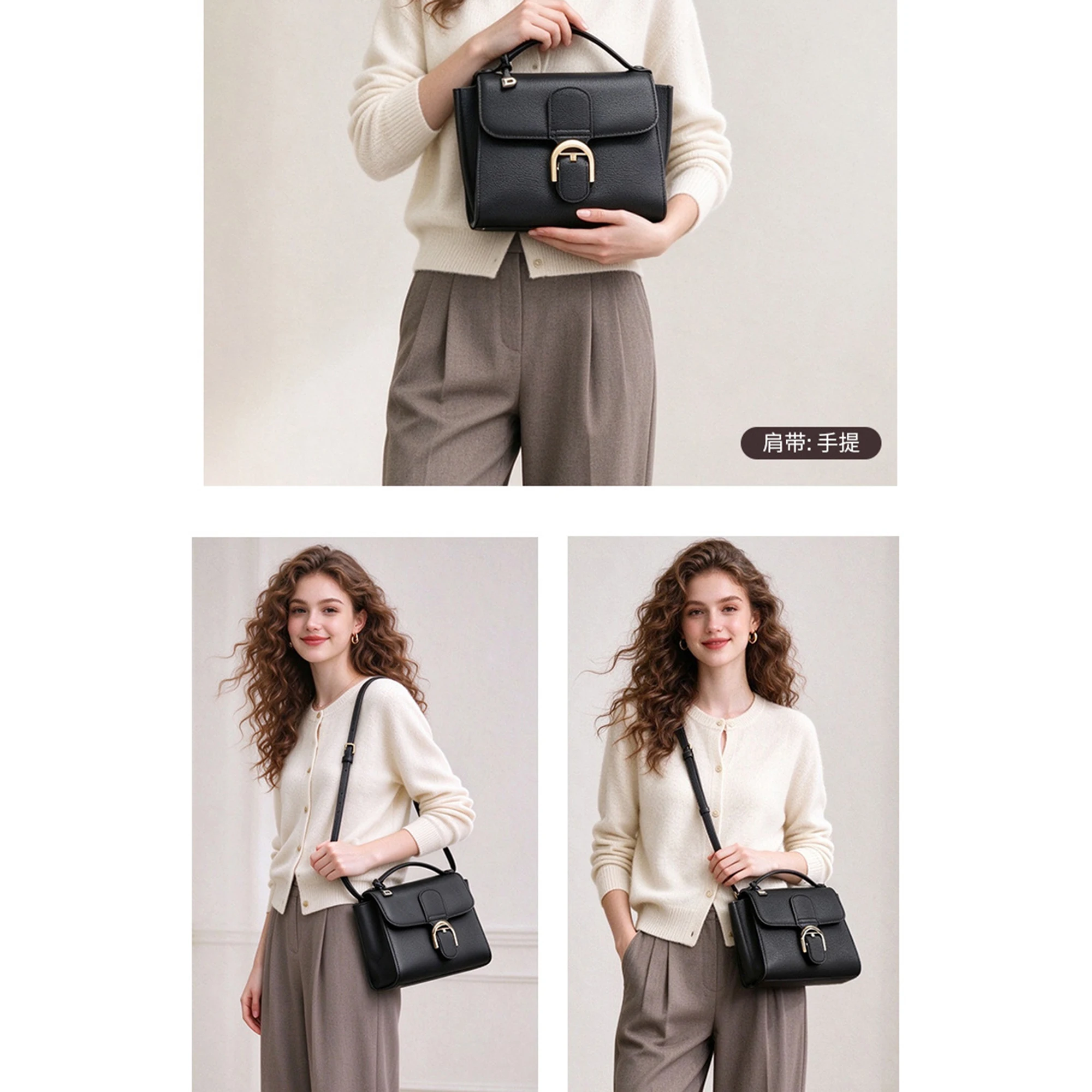 CKKUI Fashion Women's Shoulder Bags Luxury Genuine Leather Cowhide Handbags 2026 Minimalist Daily Versatile Commuter Shopping