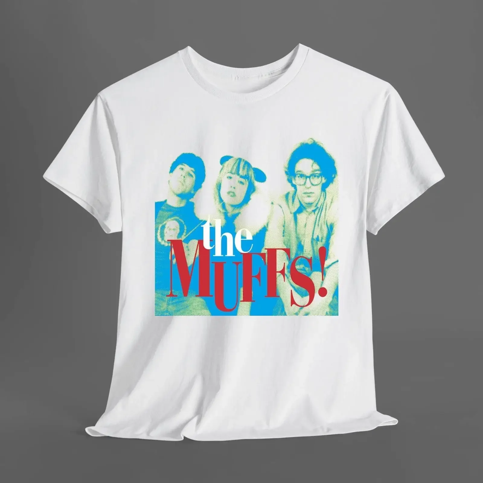 The Muffs T Shirt Grunge 90s vintage Washed Top For Everyday Wear Stylish streetwear homme Casual Unisex Breathable