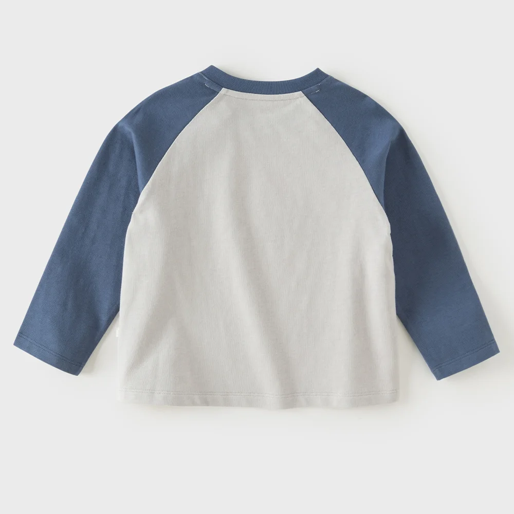 Dave Bella T-shirt Top Autumn Pure Cotton Spring Print Children Boys Pullover Bottom Fashion Long Sleeve Casual Sport DB3262824