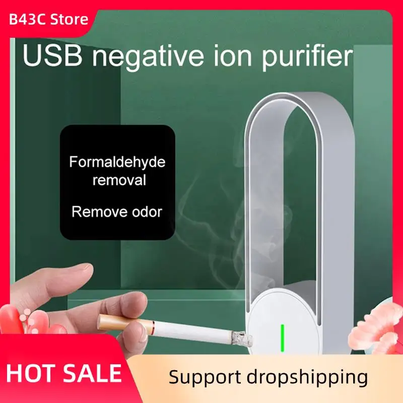 

B43C USB Air Purifier Air Cleaner For Home And Bedroom Quiet Sleep Mode Air Cleaner Remove Of Pollen Allergy Particles Dust