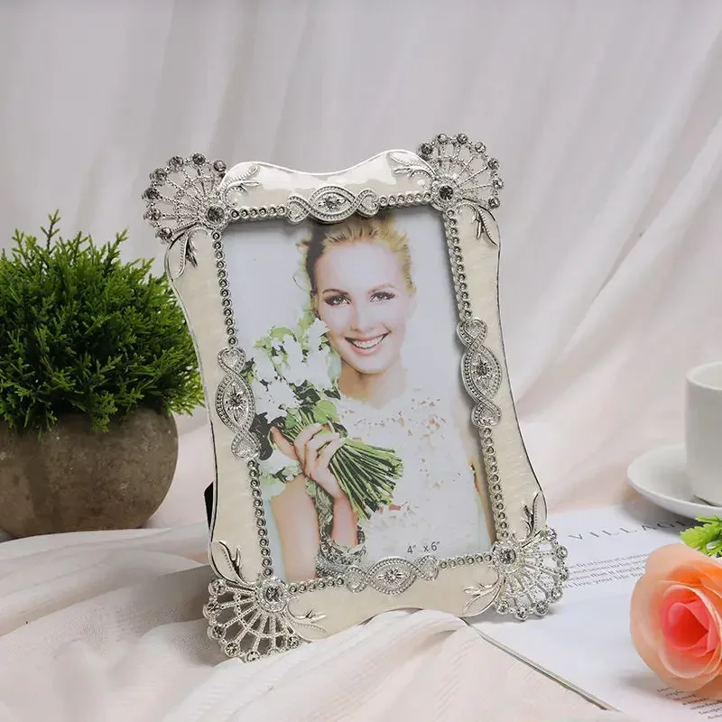 6 inch, 7 inch, 10 inch vintage European style photo frame, metal wedding dress photo frame, children's photo frame