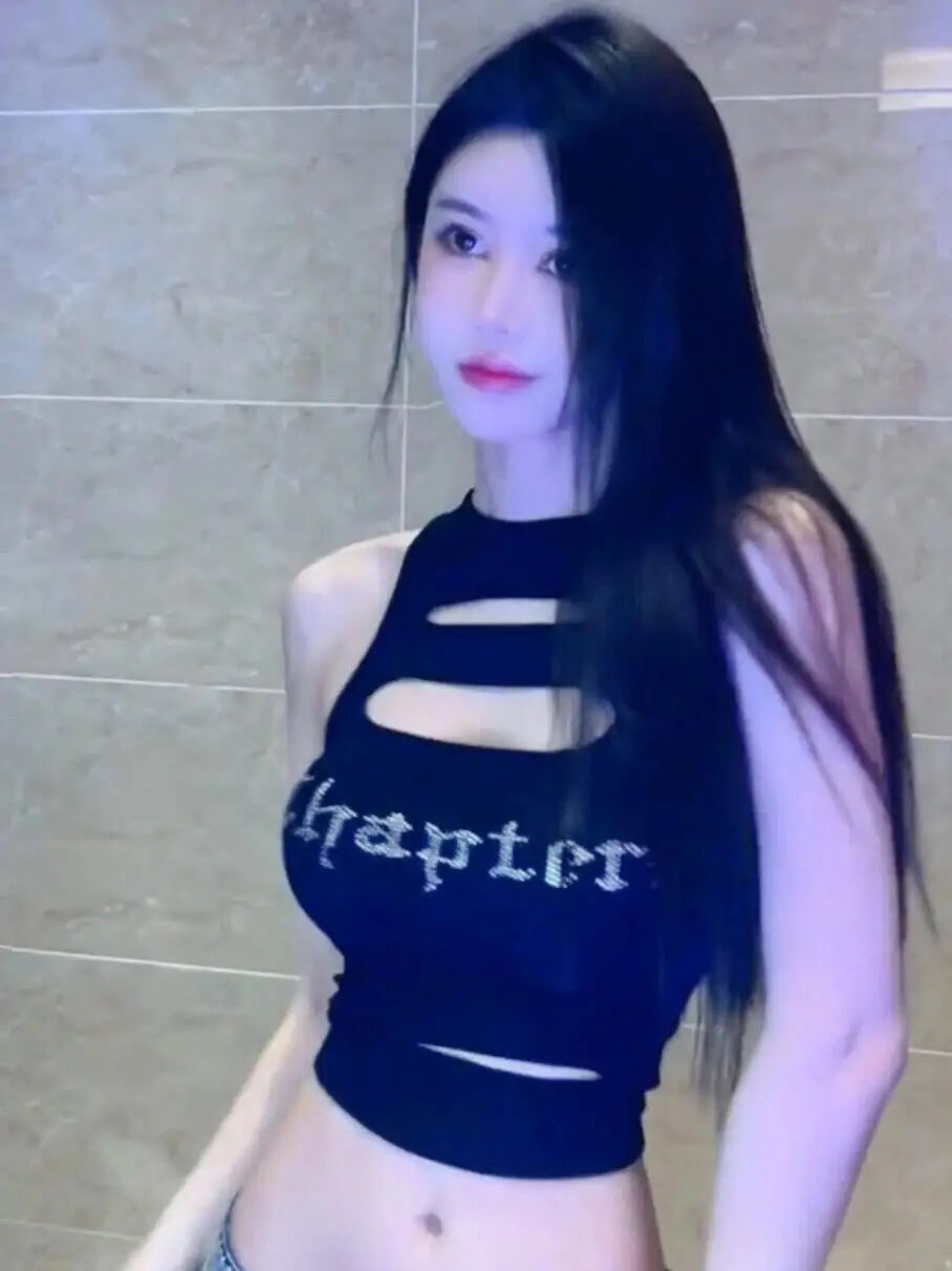 Colete Sexy com Recortes e Strass KING BRAND, Top Justo com Decote Baixo para Dança em Clubes, Moda Feminina de Verão, Top Cropped de Manga Curta