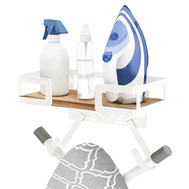 TFORU-Ironing Board Hanger Wall Mount, Iron Board Wall Holder, Sewing, Laundry Room Organization,Shaped Space Saving