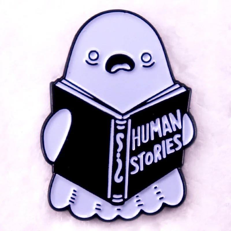 C4967 Halloween Human Story Ghost Enamel Pin Lapel Pins for Backpacks Brooches on Clothes Briefcase Badges Jewelry Decoration