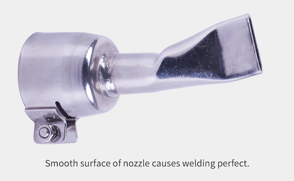 Boquillas de soldadura planas de 20mm, 100 Uds., 0,787 pulgadas de ancho, puntas de antorcha de aire caliente, accesorios de calefacción de mano de acero inoxidable, venta al por mayor