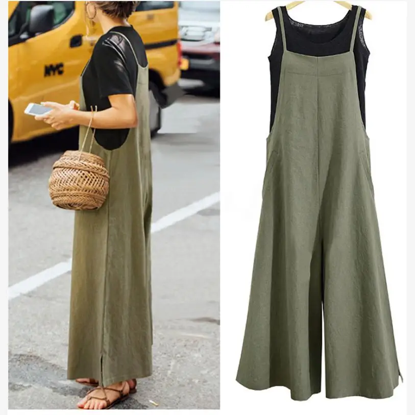 플러스 사이즈 스트리트 슬레 캐주얼 와이드 레그 팬츠 루즈 슬리밍 트렌디 여성 청바지 오버올 200 Pou Extra Large Size