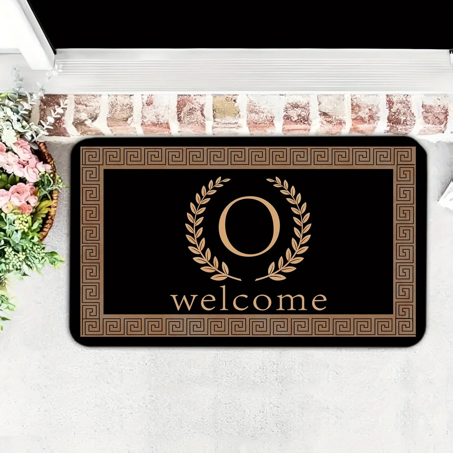 

"Welcome Home Non-Slip Door Mat, Durable and Waterproof Floor Mat for Entryway or Bathroom, Soft and Decorative with Elegant