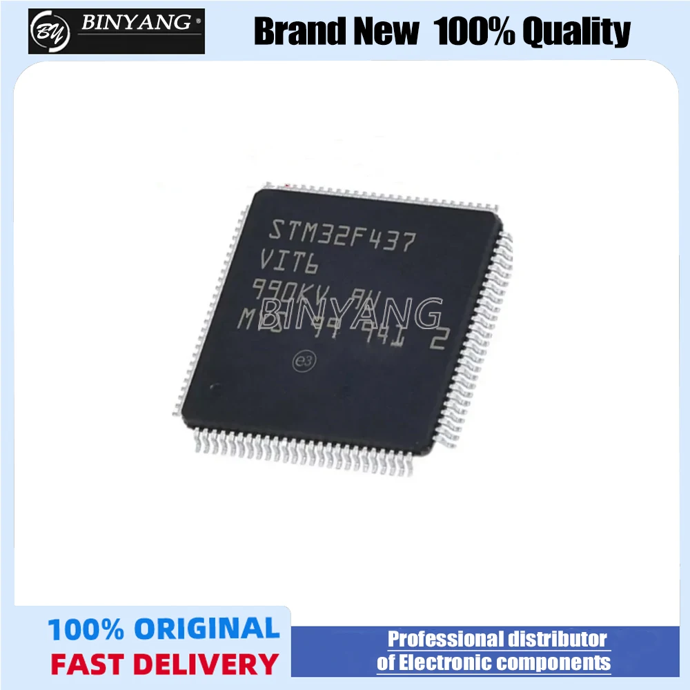 STM32F437VIT6 الأصلي حتى تاريخ IC MCU 32BIT 2MB فلاش 100LQFP #1