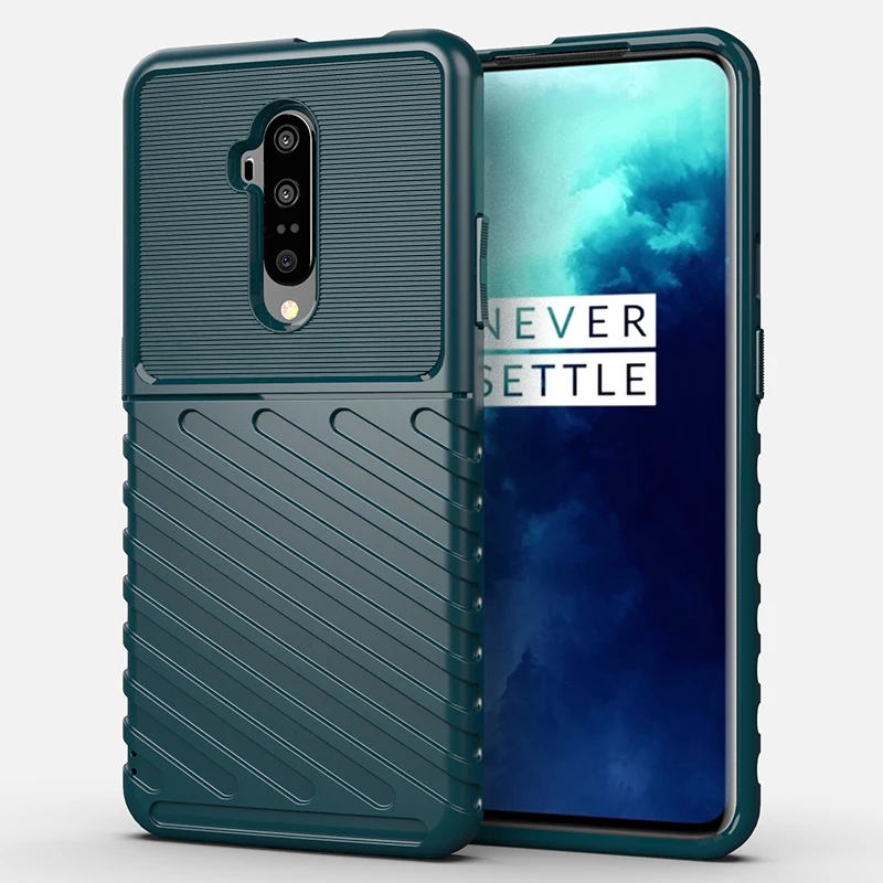 Brushed Shockproof Matte Case For Oneplus 7T Pro 1+7t pro Back Phone Cover for One plus 7t pro Soft Silicone Case Coque Fundas