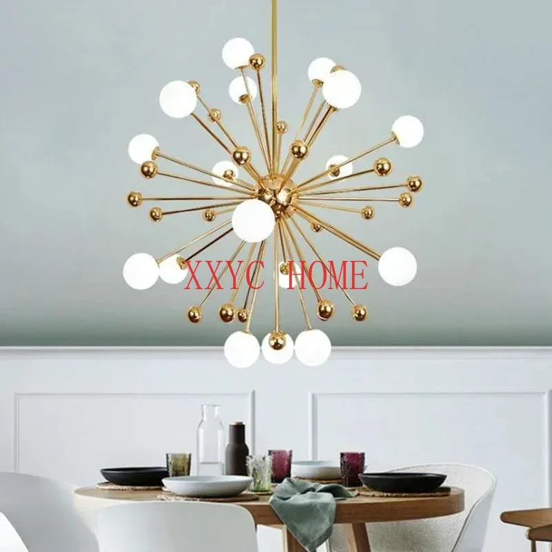 

2023 Modern Sputnik Glass Ball LED ChandelierS Lighting for Living Room Kitchen Hanging Lamp Bedroom LED Ceiling Light Fixtures