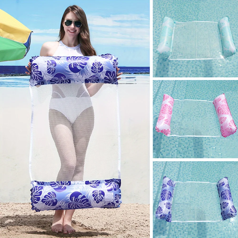 Versatile Inflatable Pool   Foldable Water Hammock Lounger for Adults, Ideal for Swimming Pool, Beach, Water Activities