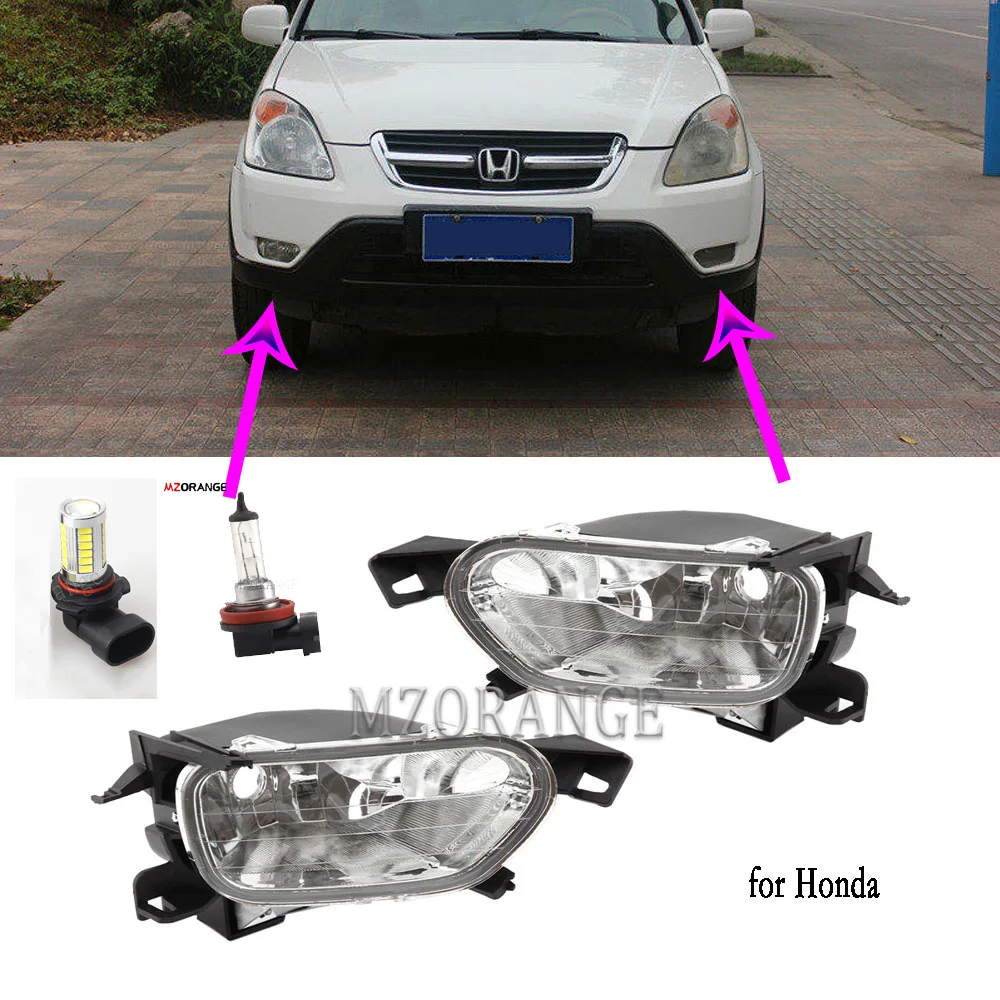 Fog Lights for Honda CRV CR-V RD5 RD7 2002-2004 SUV LED Headlights Front Bumper Foglamps Car Accessories Body Kit Parts Styling