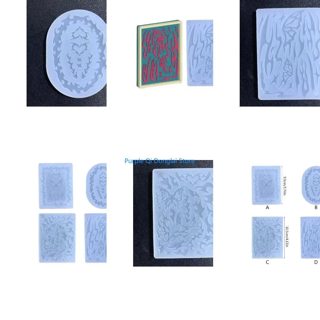 L21E Keychain Silicone Mold Resin Photo Frame Decoration Pendant Mould