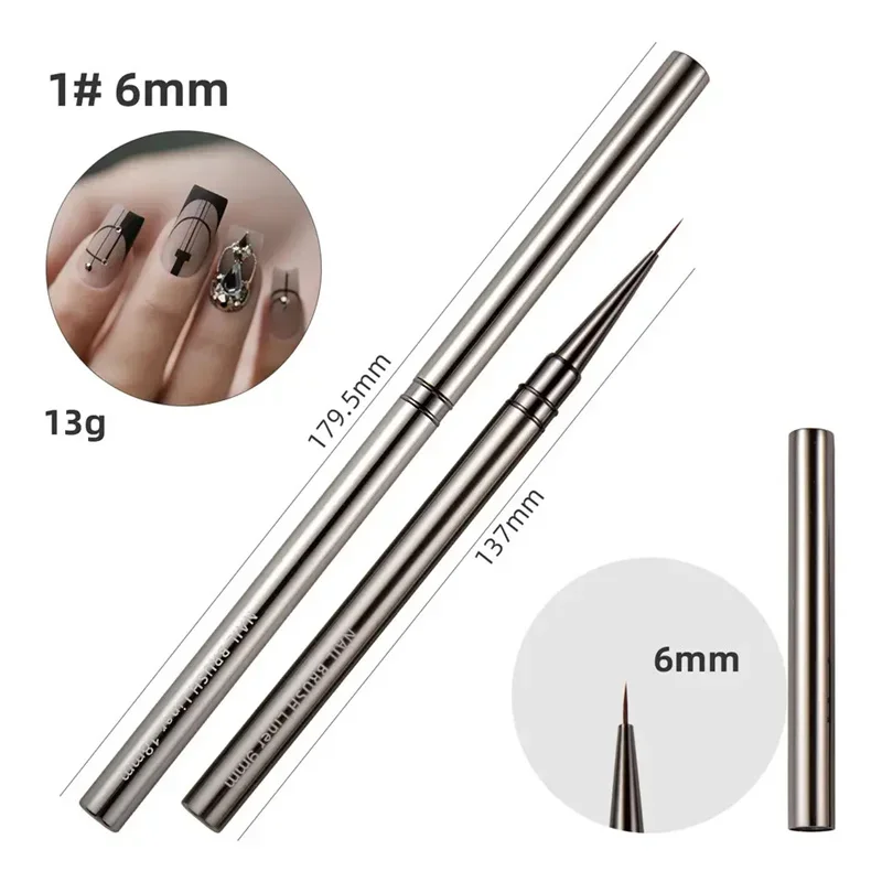 3 Stuks/5 Stuks Franse Streep Nail Art Liner Borstel Set Nail Art Borstelgel Nagellak 3d Tips Uv Gel Schilderij Borstel Manicure Tools