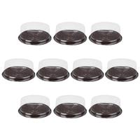 10pcs Transparent Cake Packing Box 8 Inch Plastic Cake Pastries Box Cupcake Muffin Dome Holders Cases Boxes Cups Packaging