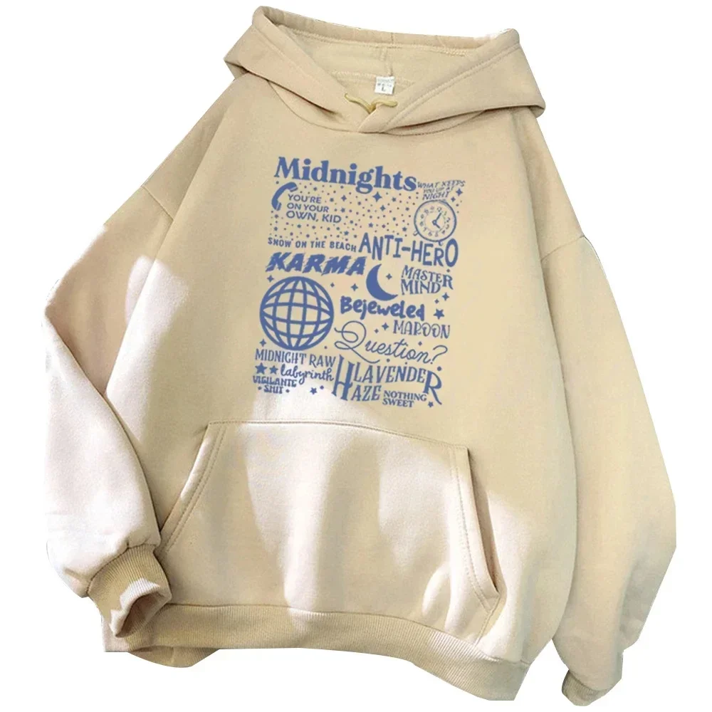 Taylor Midnights Hoodie Hoodie Music Album Sweatshirt Music Lovers Gift Unisex Swift Pullover Tops Streetwear