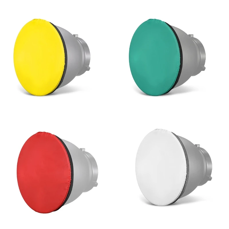 ฝาครอบตัวกระจายแสงแบบนุ่ม ตัวสะท้อนแสง ถุงเท้าตัวกระจายแสงแบบนุ่ม ถุงเท้าตัวกระจายแสงแบบนุ่มขนาด 7 นิ้ว เหมาะสำหรับการถ่ายภาพ