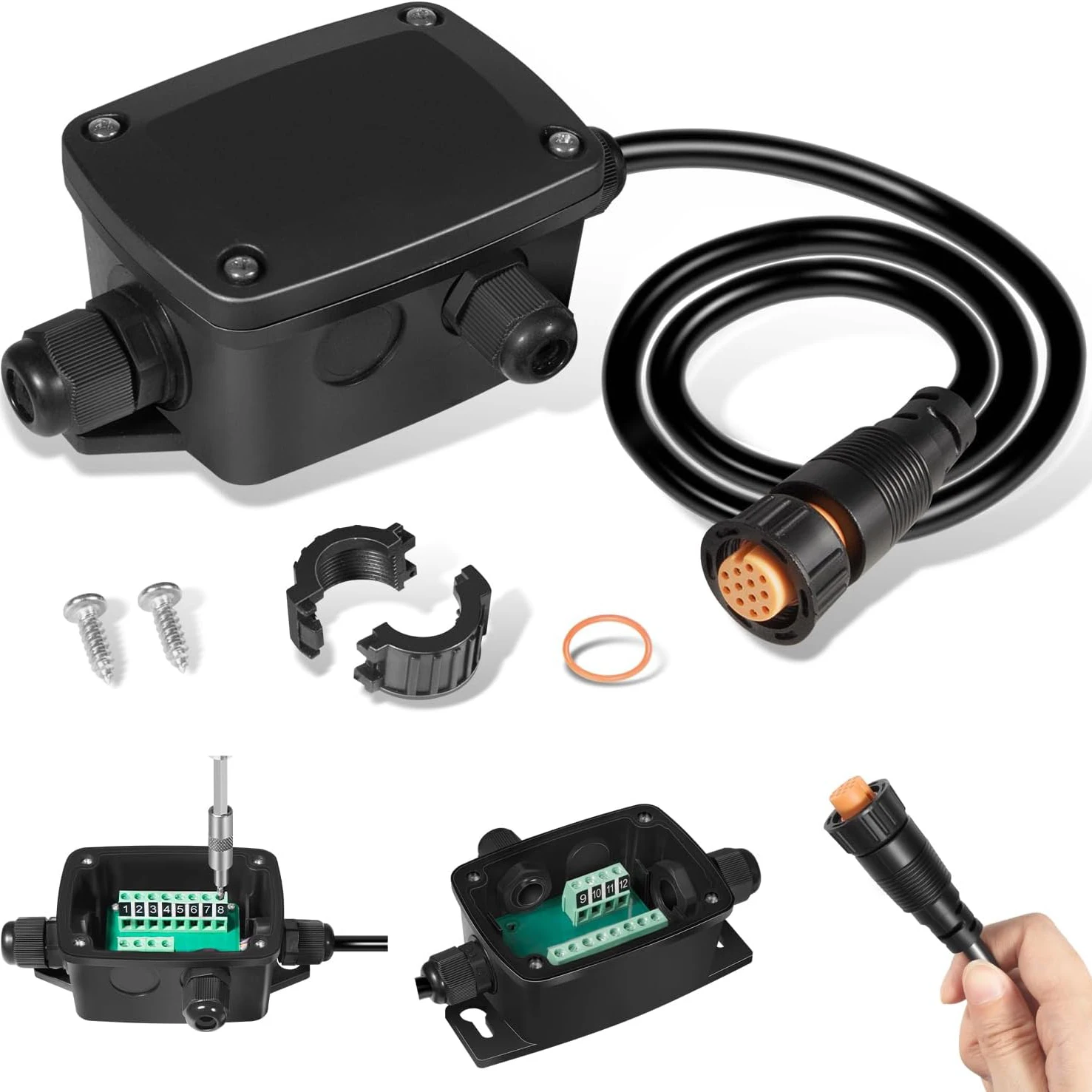 ANX 010-11613-10 Xdcr Adapter, Kabeladapter für 12-Pin-Sndr für Garmin 12-Pin-Sounder-Anschluss & -Transducer, für GPSMAP 7607xsv – Detail 1