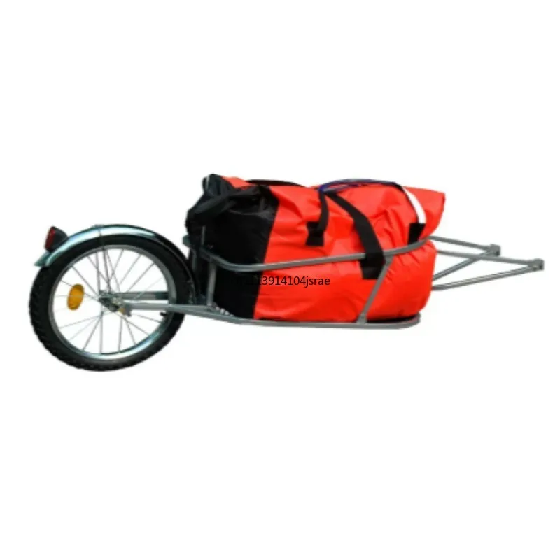 Single‑Wheel Bicycle Rear Pull Luggage Trailer With Cargo Bag Cycling Shopping Unicycle Bike Trailer