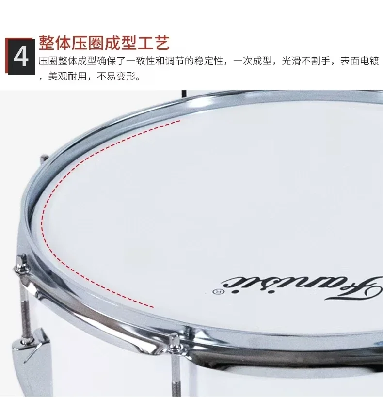 2025 طالب زحف كمين طبل 14 "X 12" فرقة المدرسة ونموذج العرض