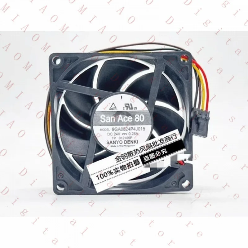 FR   1 pcs for Sanyo 8CM 9GA0824P4J015 24V 0.28A PWM speed regulating cooling fan