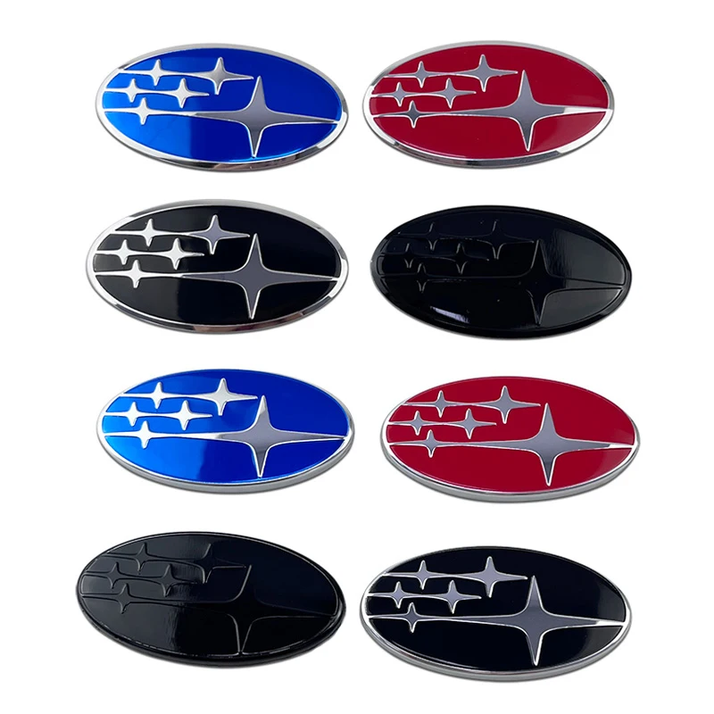58mm for Subaru Forester Outback Legacy Impreza STI BRZ Alloy Car Steering Wheel Center Emblem Badge Decal Auto Accessories
