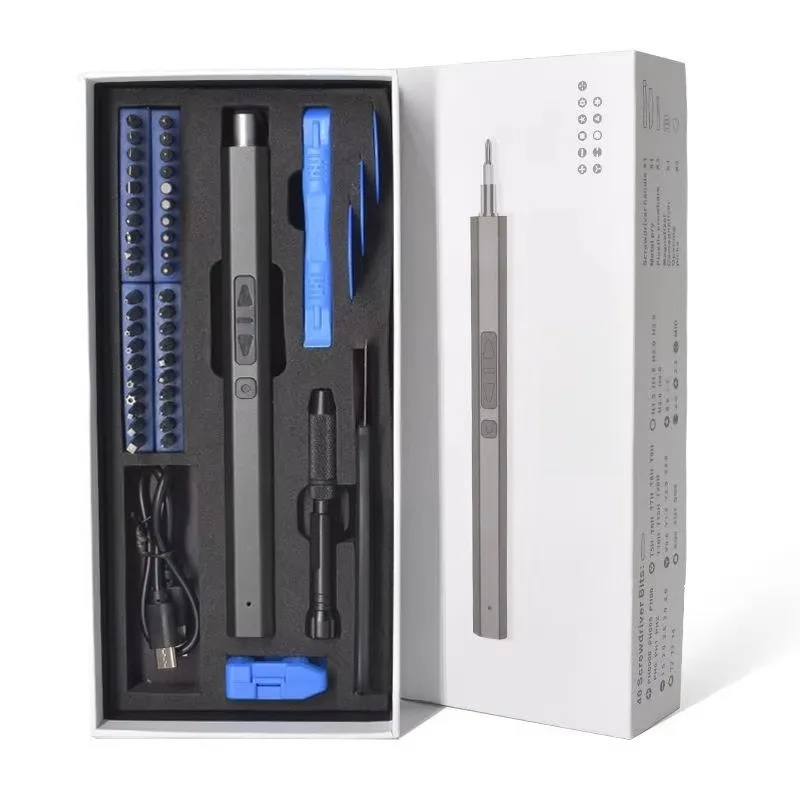 50pcs 1 Electric Cordless Screwdriver Set DIY for Household Maintenance