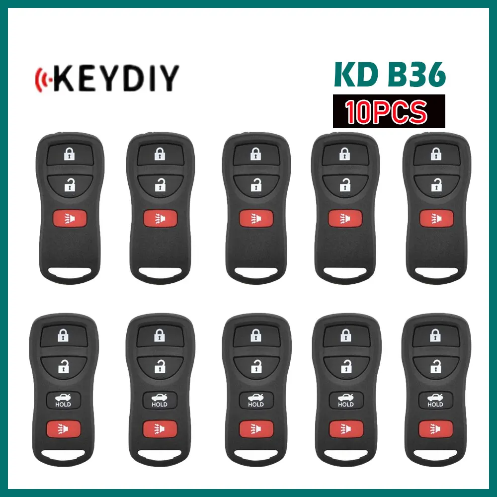 

10pcs KEYDIY KD B36 Multifunctional Remote Key for Nissan Style B36-3 B36-4 for KD900/KD-MAX/KD-X2 MINI KD Max Key Programmer