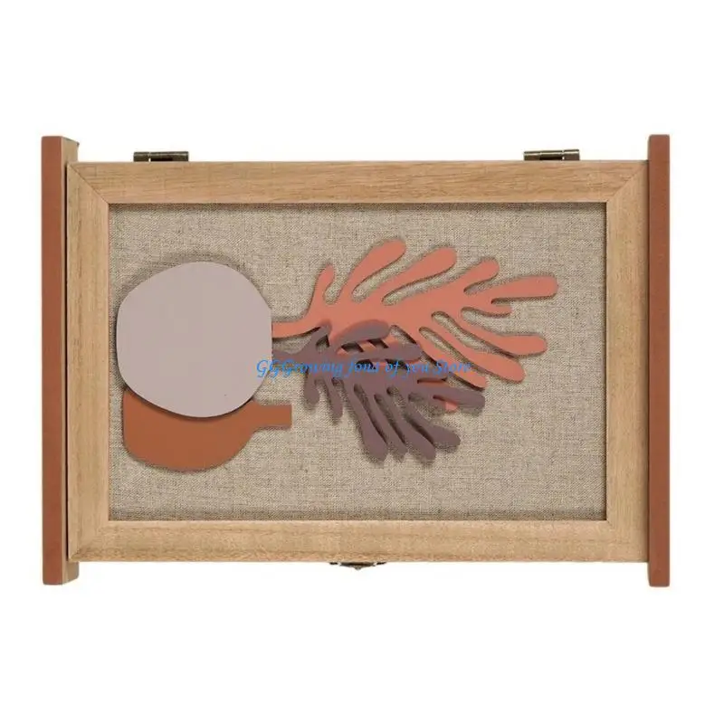 H9EB Decorative Wall Storage Box 6 Hook Lock Armatch Porta