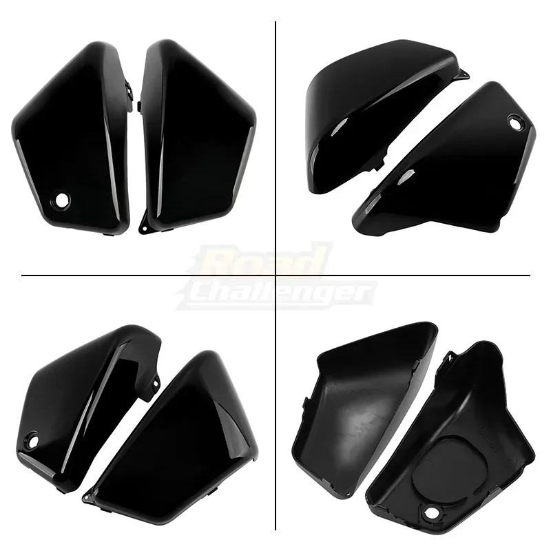 Gloss Black Motorcycle ABS Fairing Side Battery Cover Protection Guard Cap Accessories For Honda Magna VF 250 1995-2006