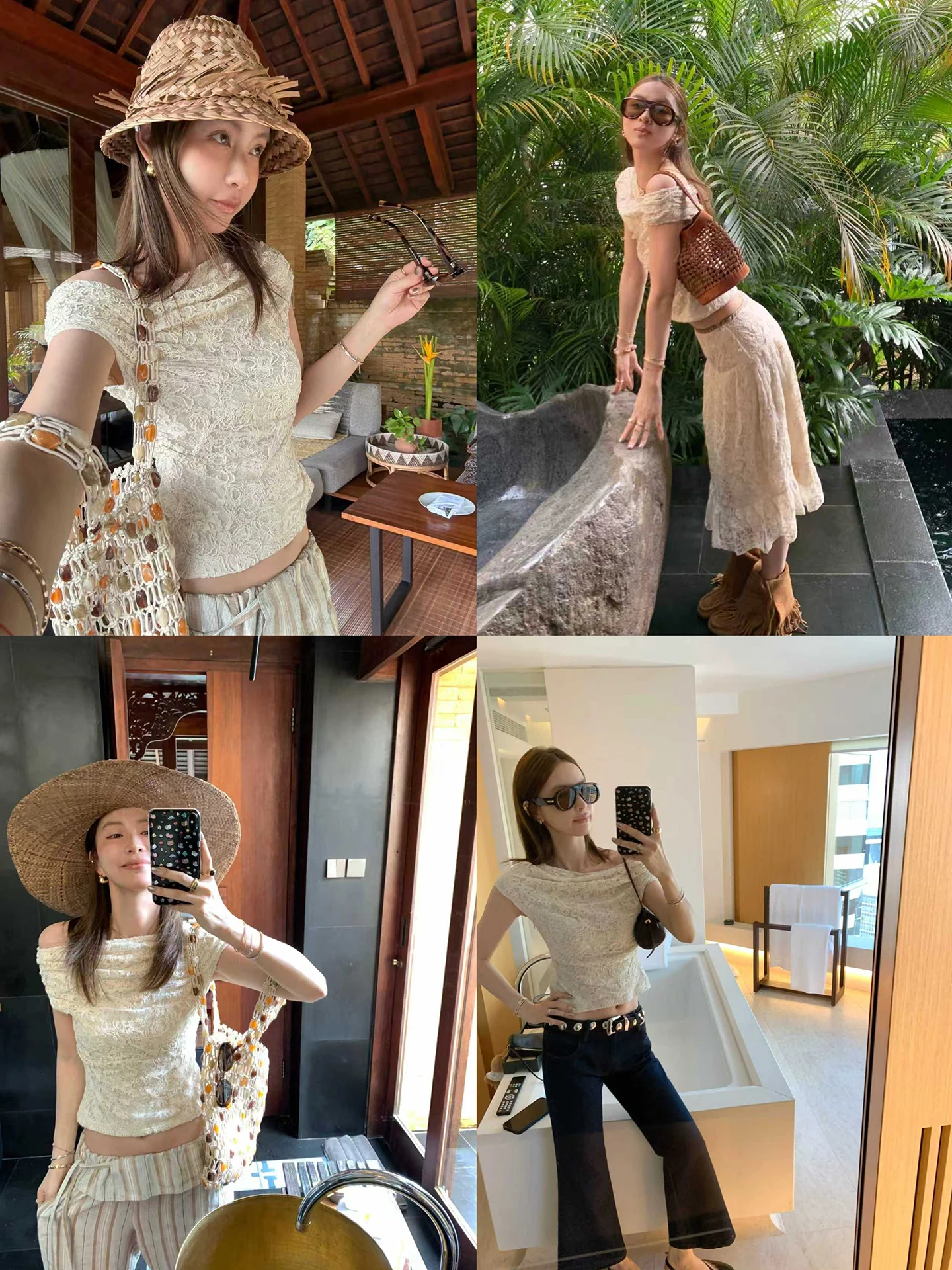 

Модный комплект из кружевной юбки А-силуэта с коротким рукавом и топа, с завышенной талией, для весеннего сезона, женская одежда, полиэстер