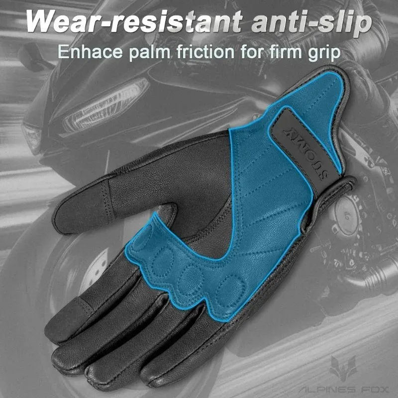 Motocross Gloves Yellow Pink Motorcycle Gloves Men Women Touch Screen Motorcyclist Riding Gloves Retro Breathable Motorbike view 4