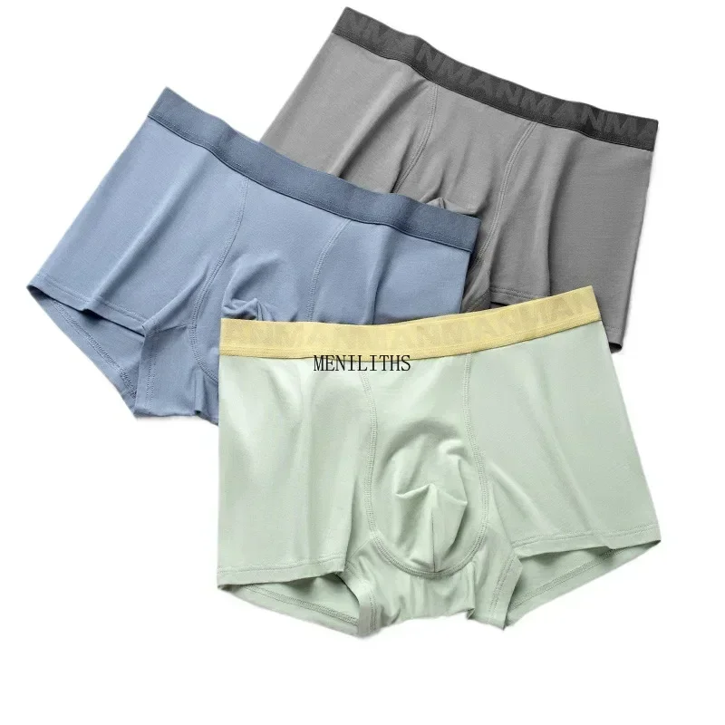 

Men's Underwear Mulberry Silk Bacteriostatic inner crotch Comfortable Breathable Mid-waist Men's boxers boxershorts men panties