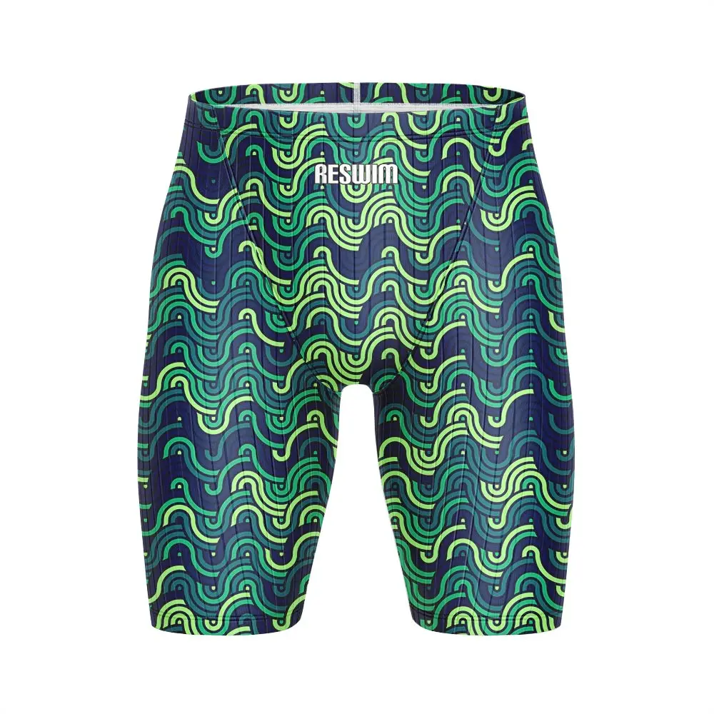 2026 Summer Men's Swim Jammers Swimsuit Shorts Quick Dry Athletic Training Short Surf Pants Swimming Trunks Beach Tight Shorts