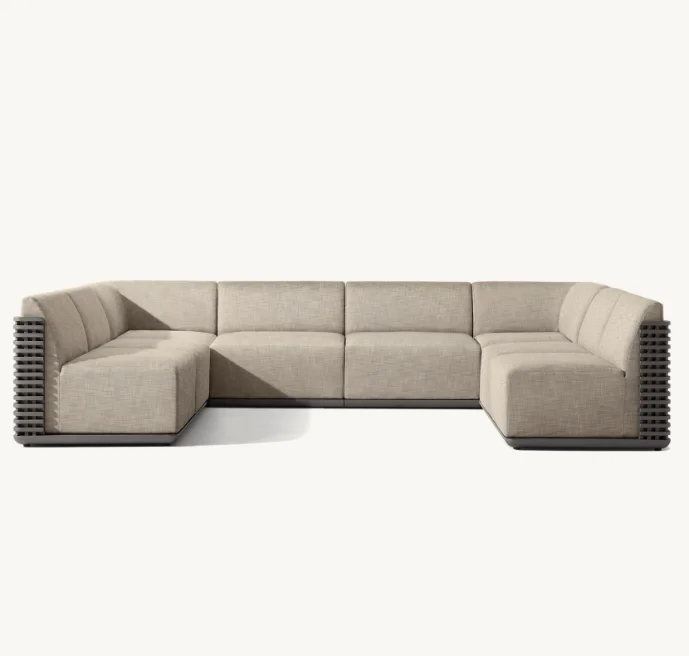 #Outdoor Leisure Comfortable Metal Furniture Frame Garden Sofa