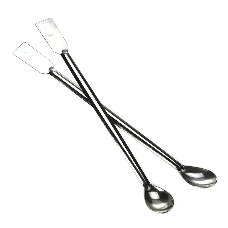 

2pcs Double End Long Handle Cocktail Stirrers Bartender Mixing Stick Spoon Stainless Steel Barman Kit Accessories Sampling Spoon